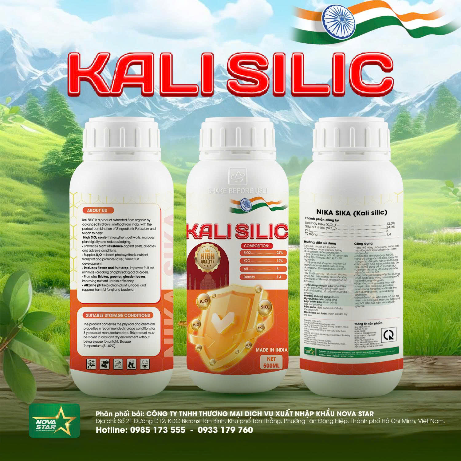KALI SILIC Nhập khẩu từ Ấn Độ